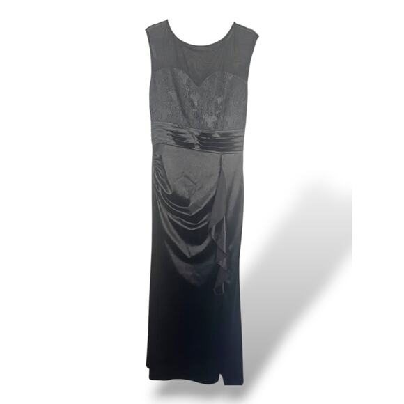 Vfshow Black Sleeveless Evening Gown Dress Size L Formal Elegant Maxi - Picture 1 of 9